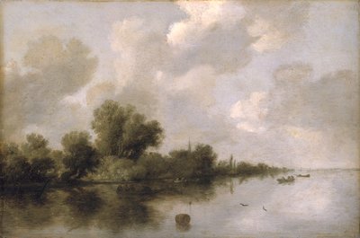 River Landscape, 1632 by Salomon van Ruisdael or Ruysdael